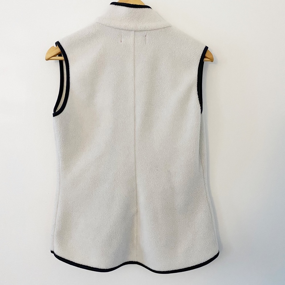 Vintage Roots white zip up fleece vest - Picture 6 of 6